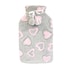 McGloins Hot Water Bottle with Heart & Stars Plush Cover (Assorted Designs Selected at Random)