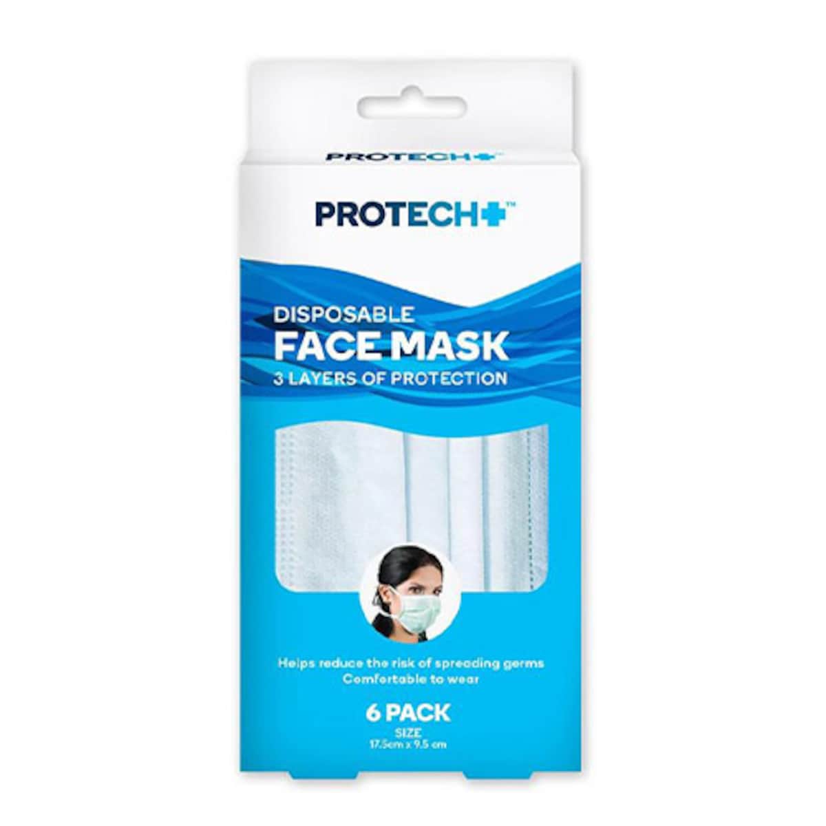 Protech Disposable Face Mask 6 Pack