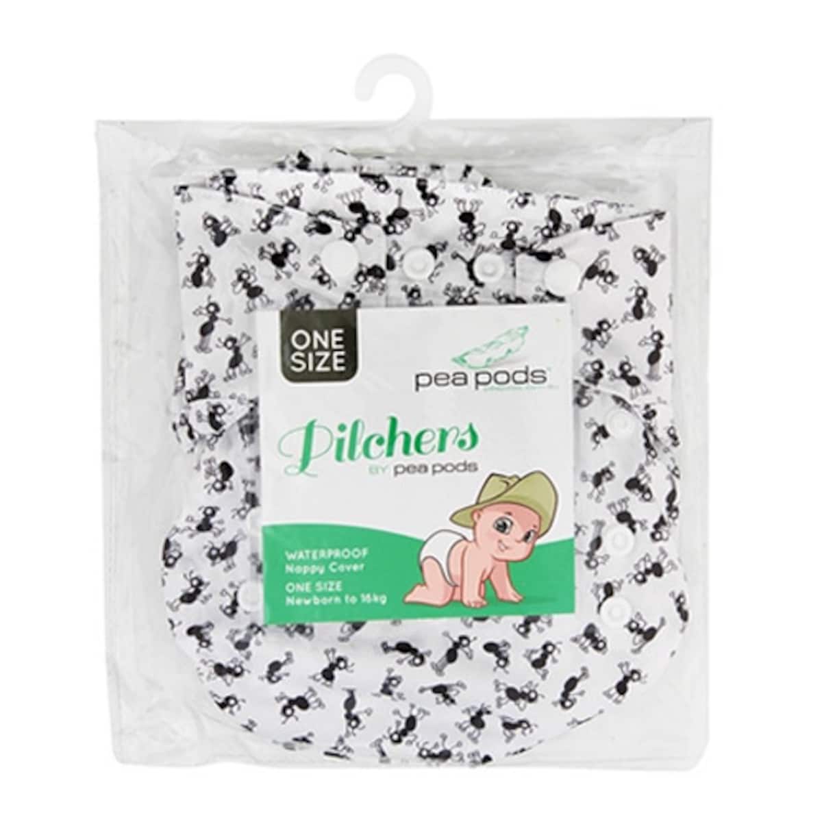 Pea Pods Pilchers Waterproof Nappy Covers Ant Print