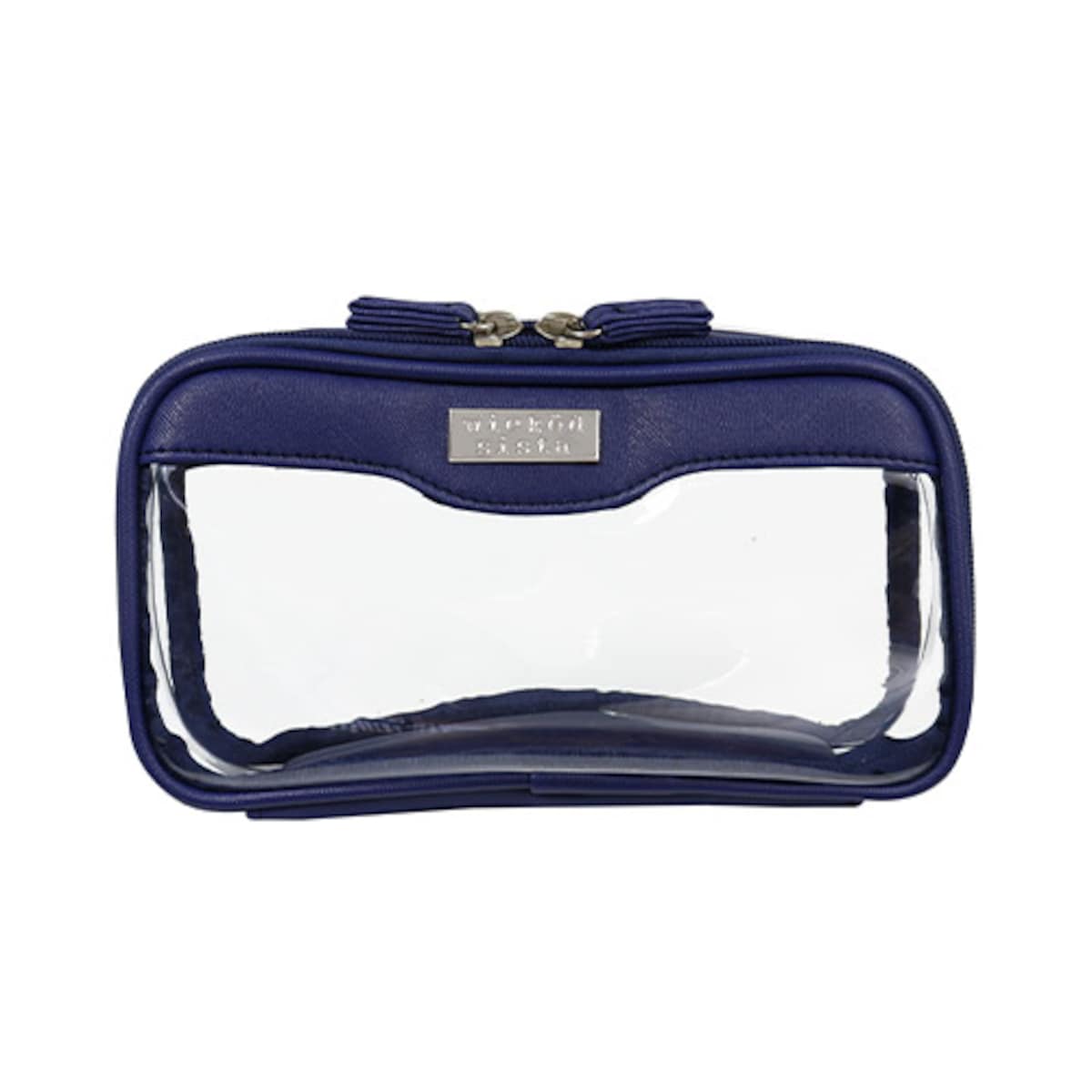 Wicked Sista Premium Clear Beauty Case Navy