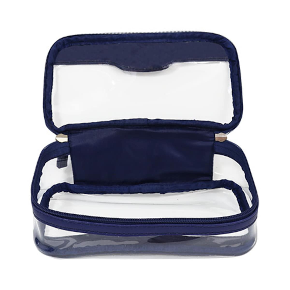 Wicked Sista Premium Clear Beauty Case Navy