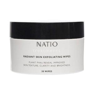 Natio Treatments Radiant Skin Exfoliating Wipes 30 Wipes