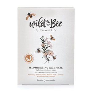 Wild Bee Illuminating Face Mask 5 Pack