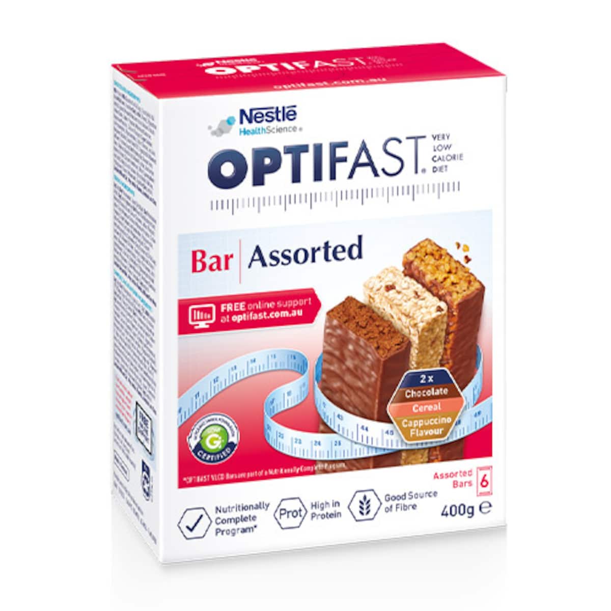 Optifast VLCD Assorted Flavour Bars 6 Pack