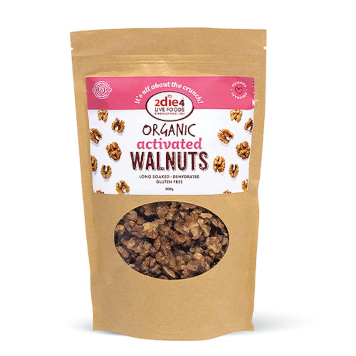 2Die4 Activated Organic Vegan Walnuts 300g