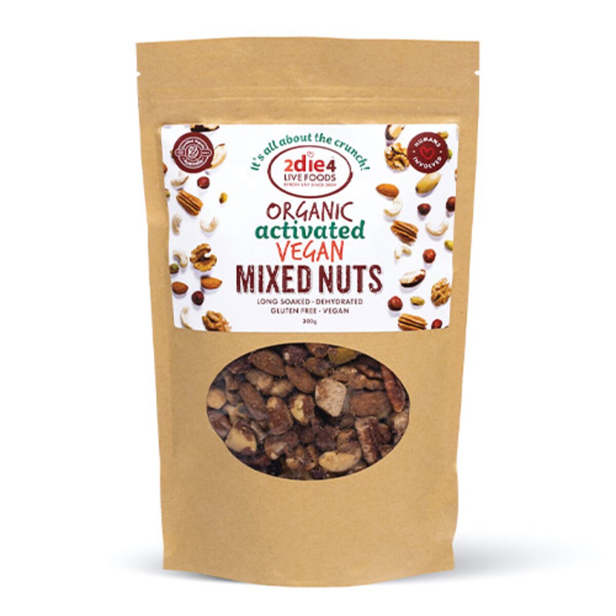 2Die4 Activated Organic Vegan Mixed Nuts 300g