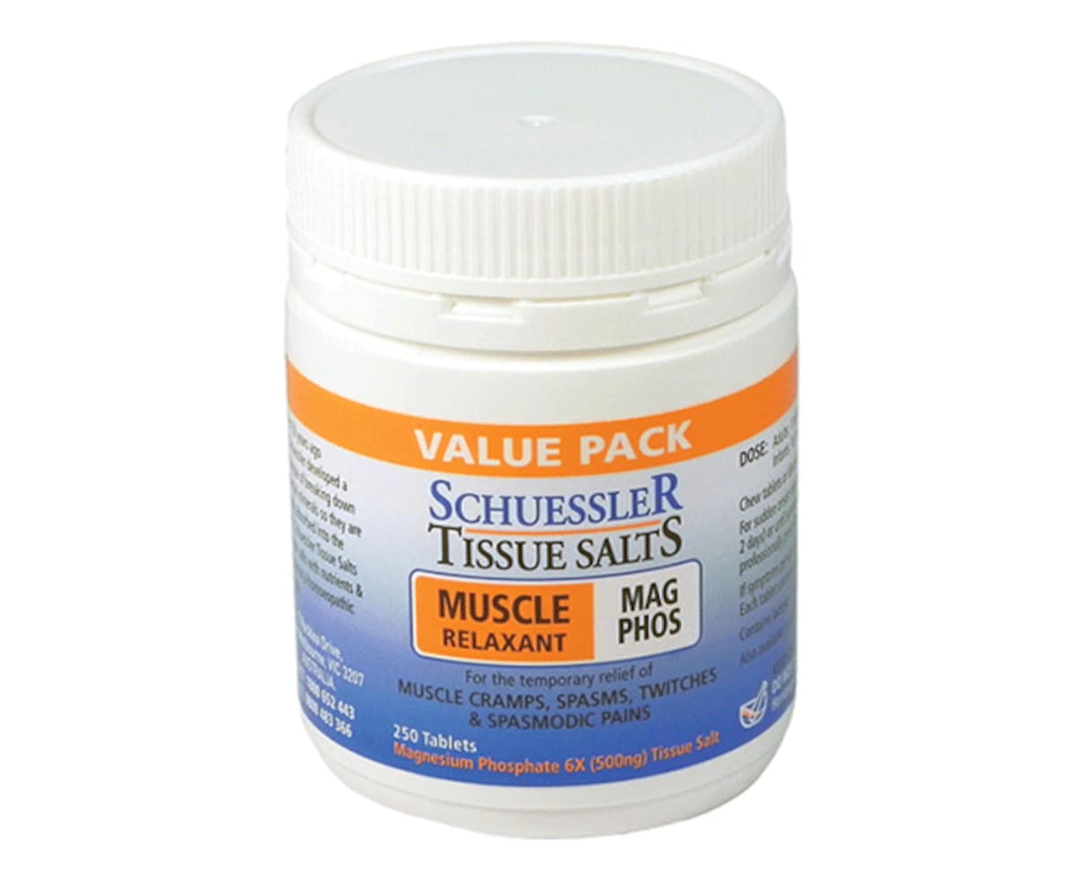 Schuessler Tissue Salts Mag Phos Muscle Relaxant 250 Tablets