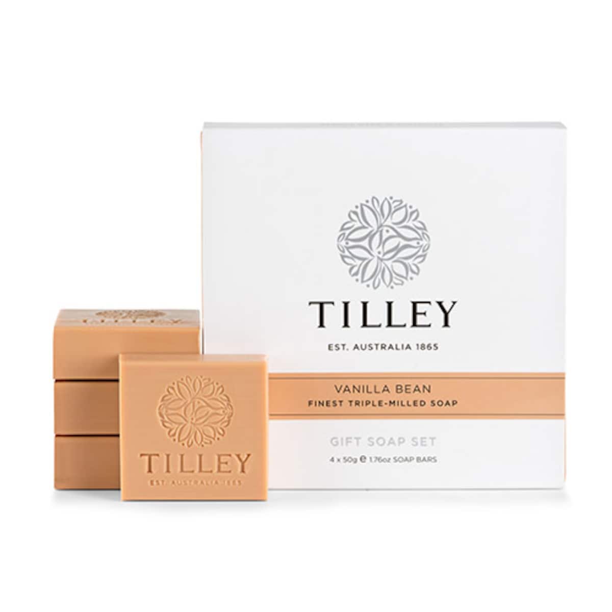 Tilley Guest Soap Vanilla Bean Pack 4 x 50g