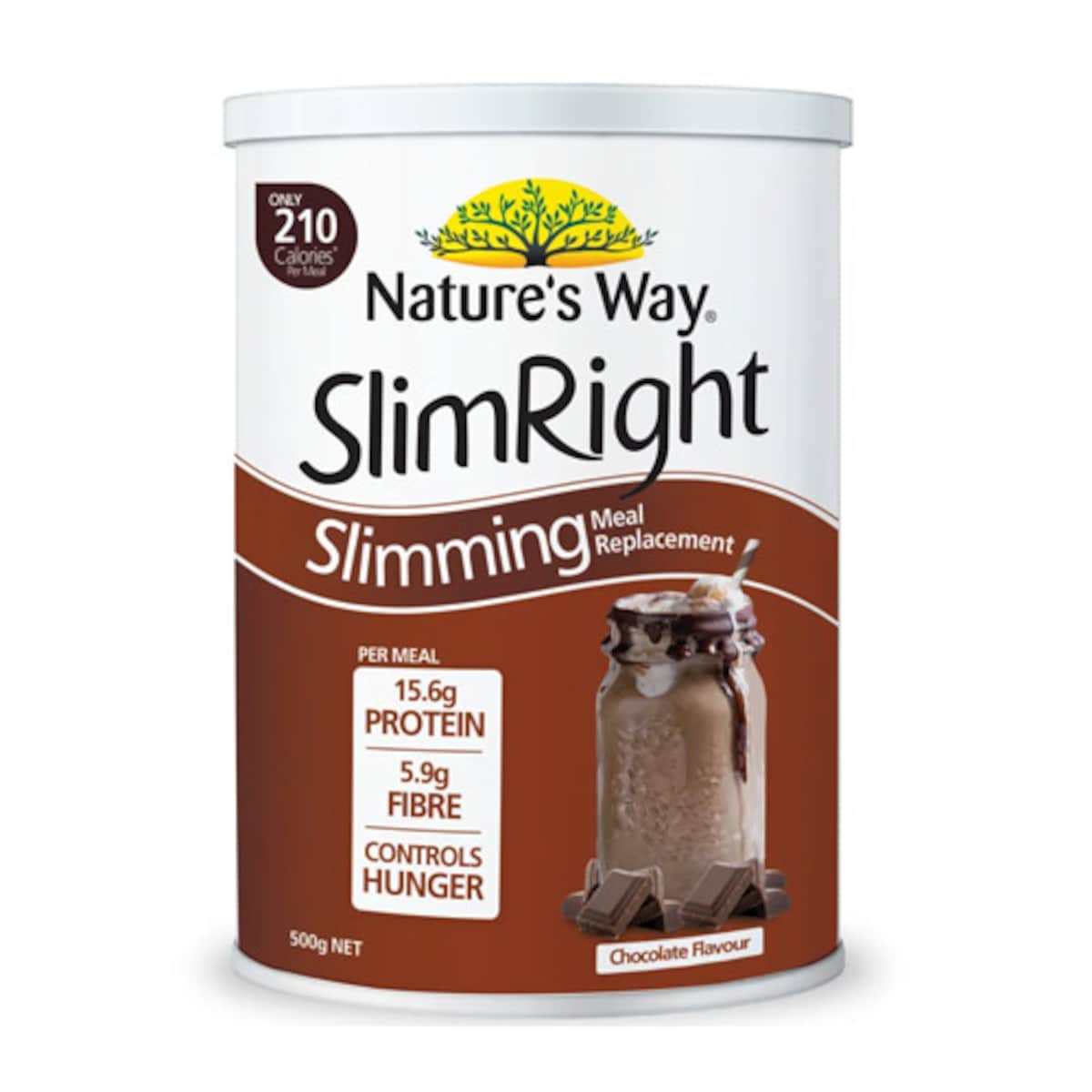 Natures Way Slimright Slimming Meal Replacement Shake Chocolate 500g