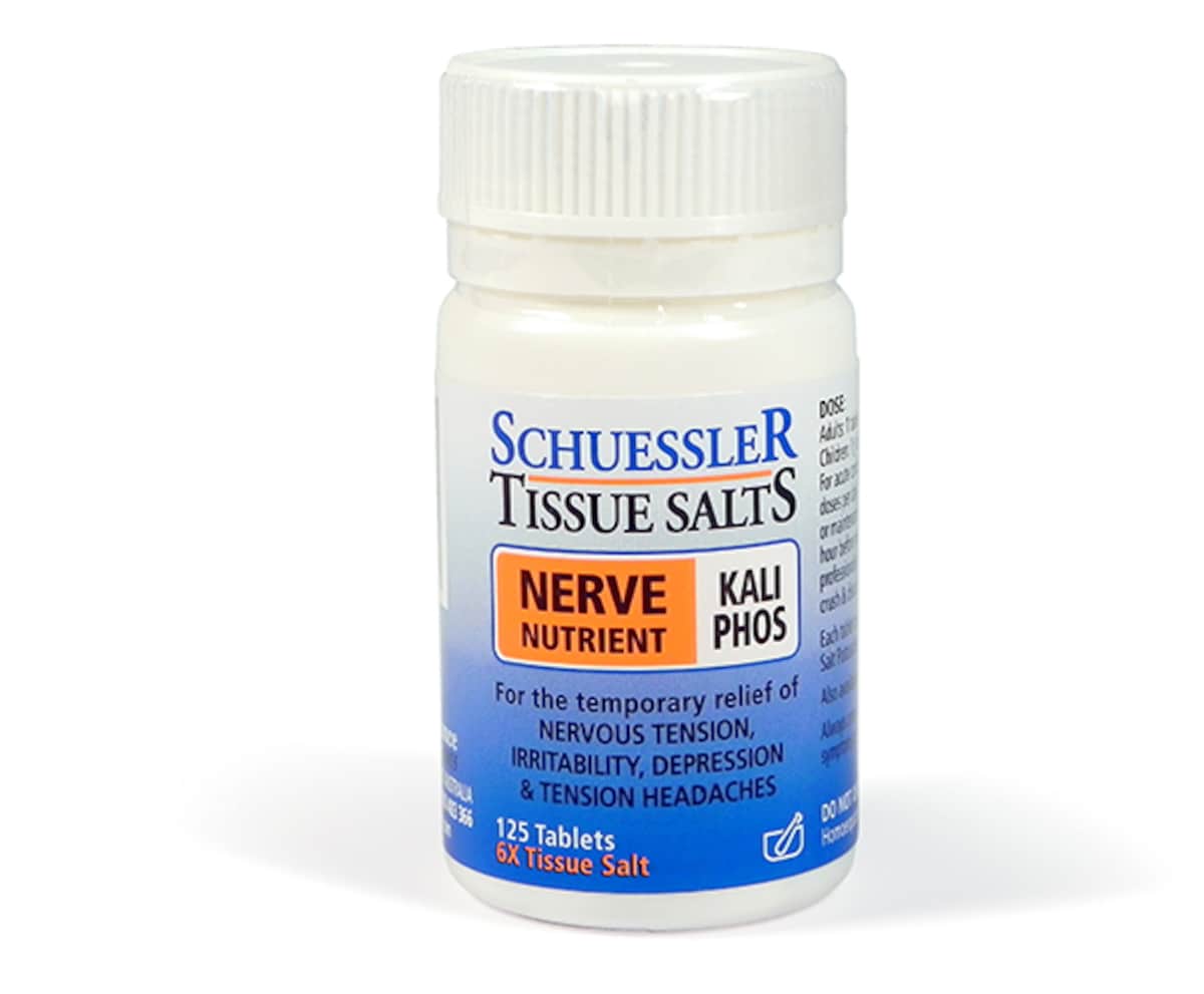 Schuessler Tissue Salts Kali Phos Nerve Nutrient 125 Tablets Australia