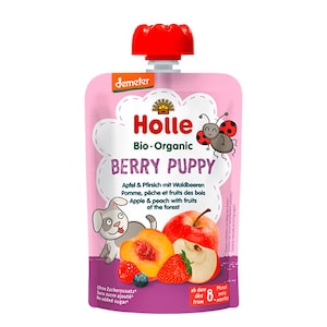 Holle Berry Puppy -  Apple & Peach with Fruits of the Forest 100g
