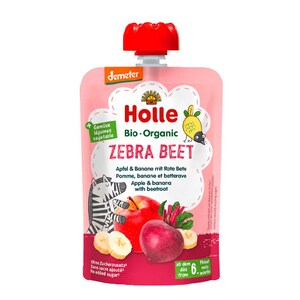 Holle Zebra Beet - Apple & Banana with Beetroot 100g