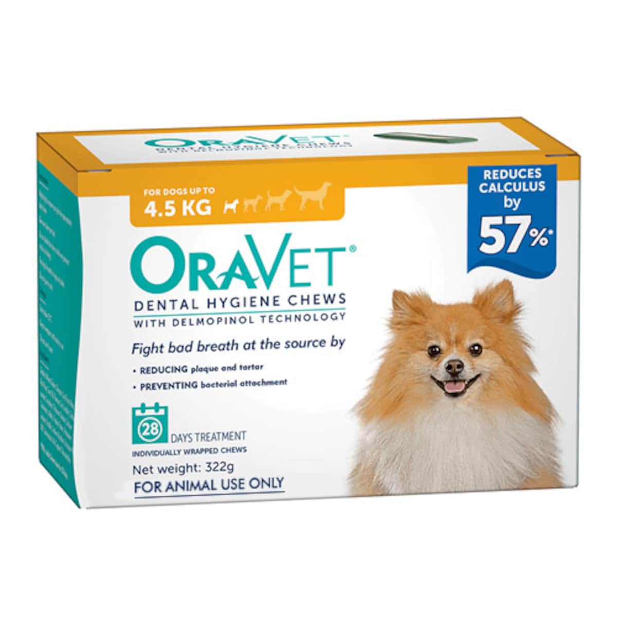 OraVet Dental Hygiene Chews for Extra Small Dogs 28 Day Supply