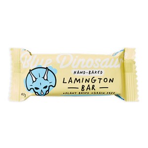 Blue Dinosaur Snack Bar Lamington 45g