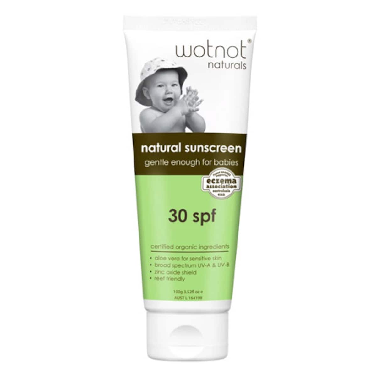Wotnot Natural Sunscreen for Babies SPF30 100g