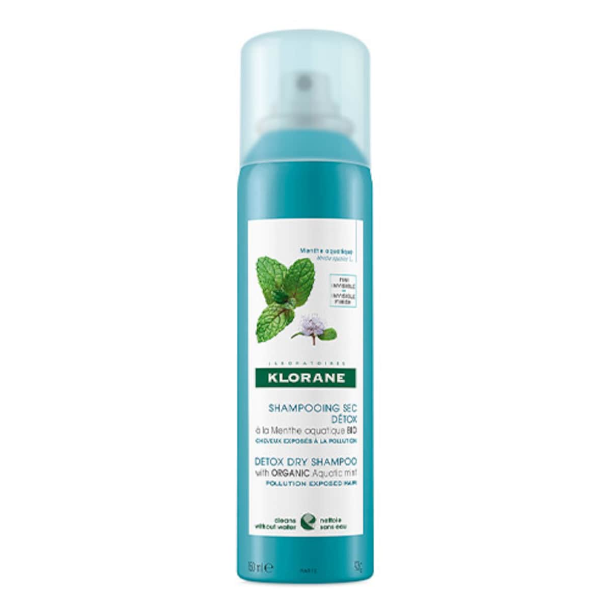 Klorane Detox Dry Shampoo with Aquatic Mint 150ml