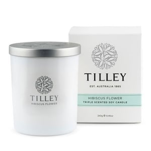 Tilley Scented Soy Candle Hibiscus Flower 240g