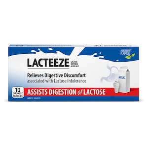 Lacteeze Mint Flavour 10 Chewable Tablets
