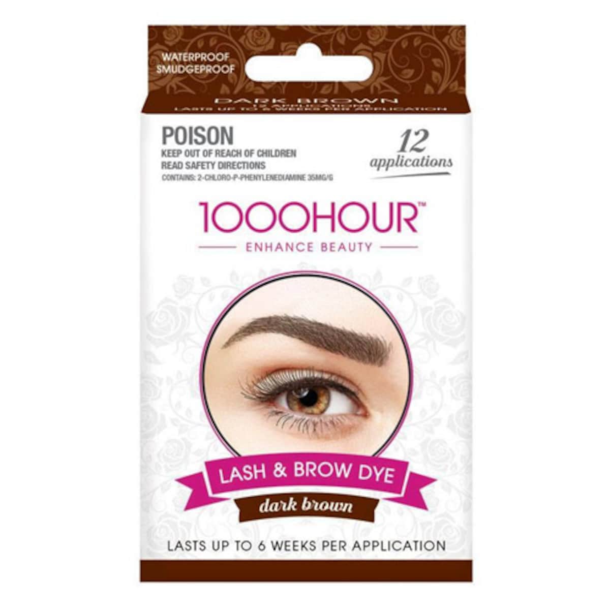 1000 Hour Eyelash & Brow Dye Kit Dark Brown