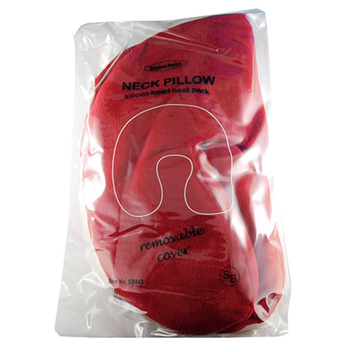 Silicone Bead Heat Pack Neck Cushion Polar Fleece Cover 1 Pack (Colours selected at random)