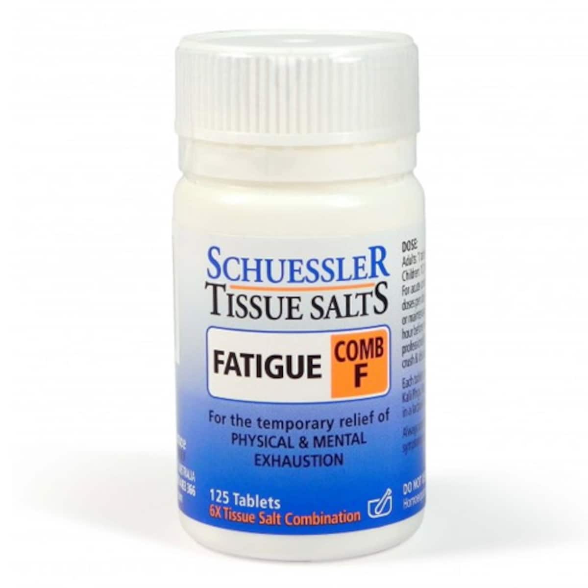 Schuessler Tissue Salts Comb F Fatigue 125 Tablets