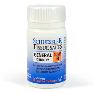 Schuessler Tissue Salts Comb B General Debility 125 Tablets