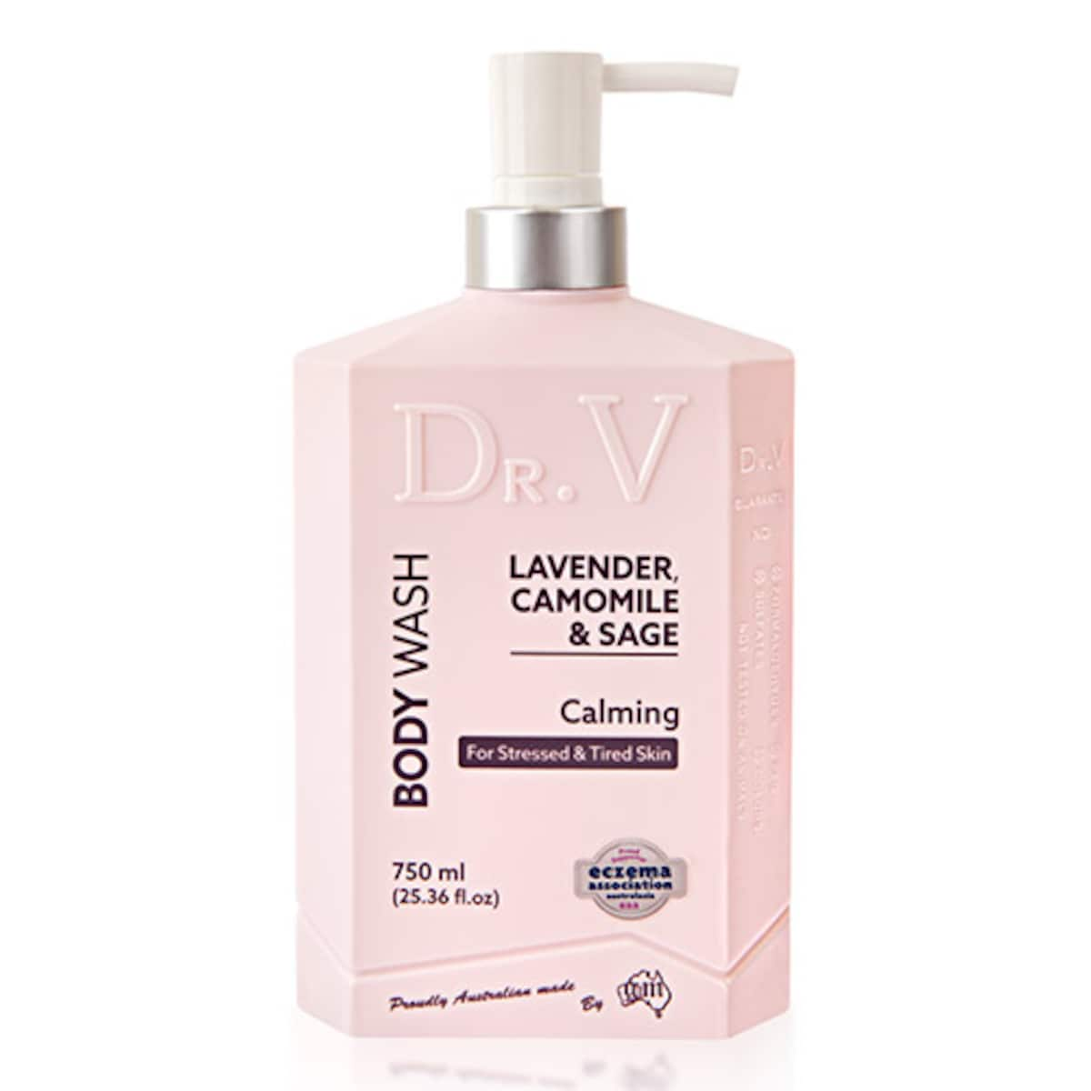 DR V Lavender Camomile & Sage Calming Body Wash 750ml