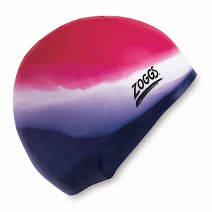 Zoggs Multicolour Silicone Swim Cap Assorted Colours