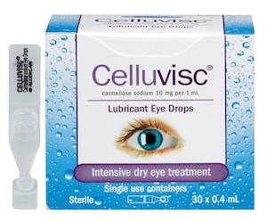 Celluvisc Lubricant Eye Drops 0.4ml x 30 Vials