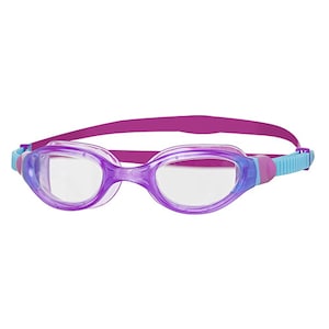 Zoggs Junior Phantom Swim Goggles Purple & Blue with Clear Lenses (6 to 14yrs)