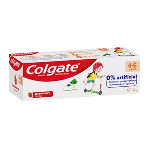 Colgate Kids 4 - 6 Years Fluoride Toothpaste Strawberry 80g