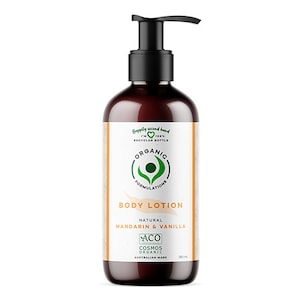 Organic Formulations Mandarin & Vanilla Body lotion 250ml