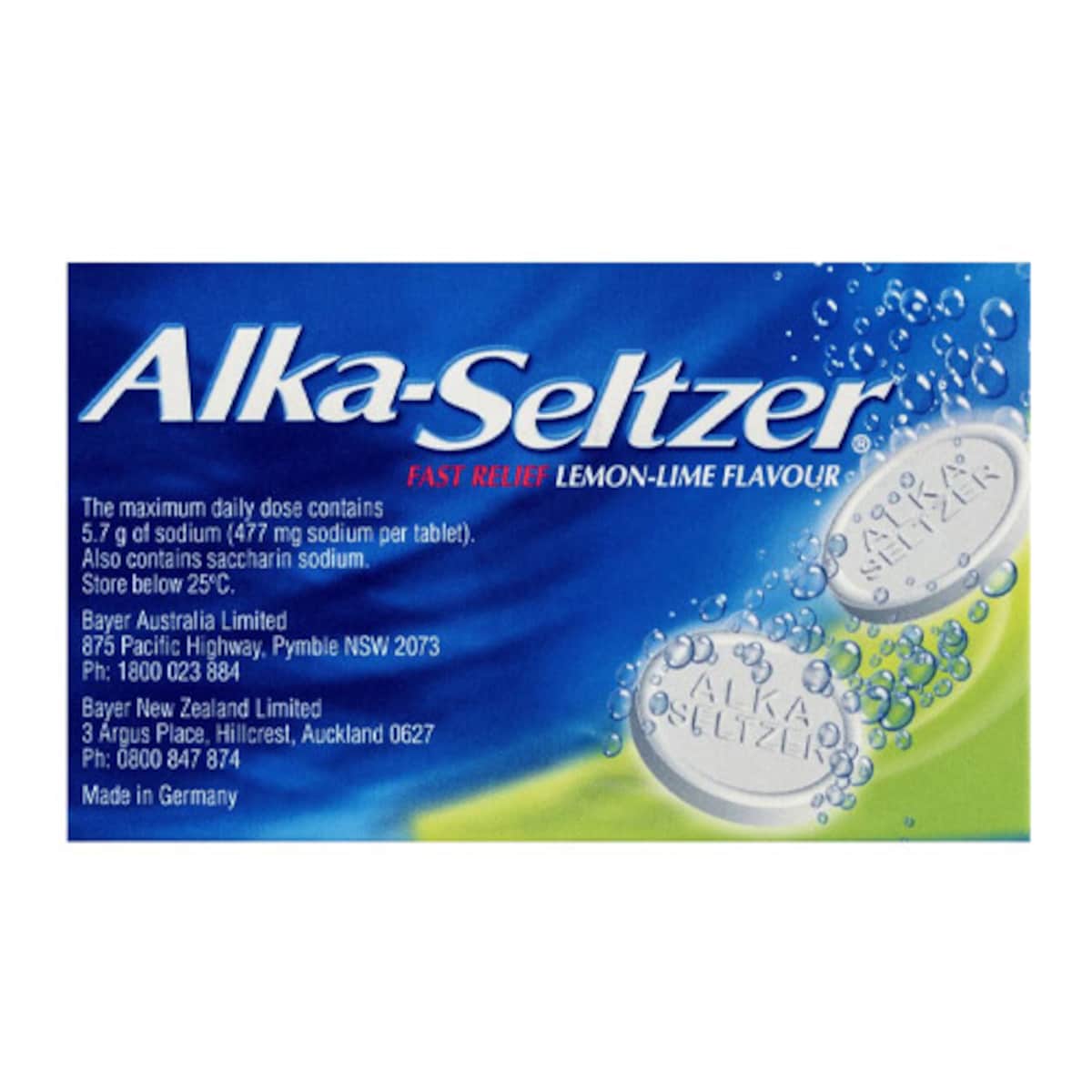 Alka Seltzer Lemon 20 Effervescent Tablets