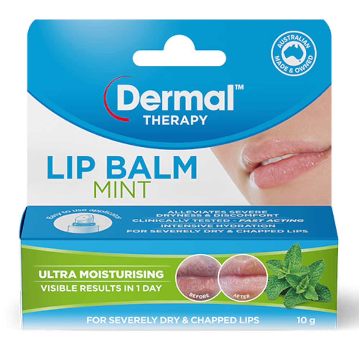 Dermal Therapy Lip Balm Mint 10g