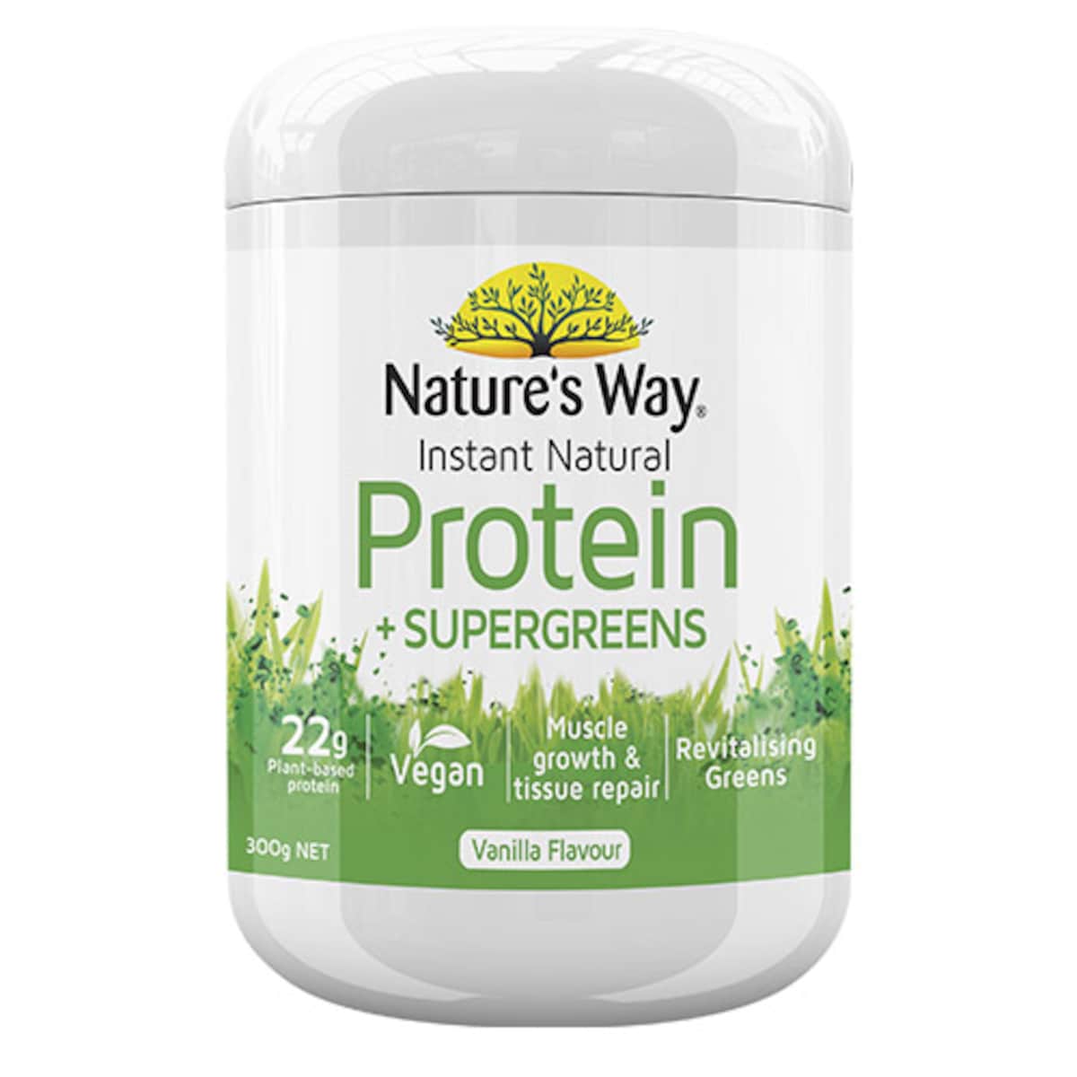 Natures Way Instant Natural Protein with Supergreens 300g Australia
