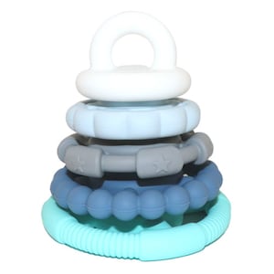 Jellystone Designs Baby Rainbow Stacker & Teether Toy Ocean