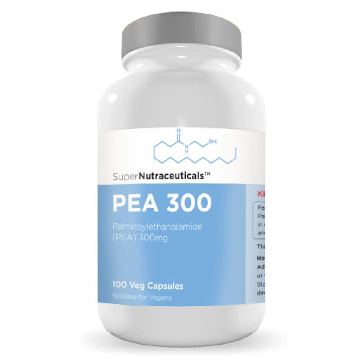 Supernutraceuticals PEA 300mg Capsules 100 (Palmitoylethanolamide) Micronised
