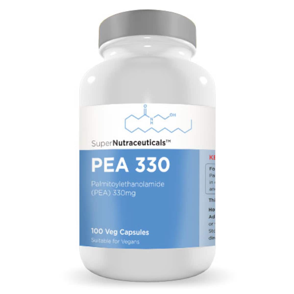 Supernutraceuticals PEA 330mg Capsules 100 (Palmitoylethanolamide) Micronised