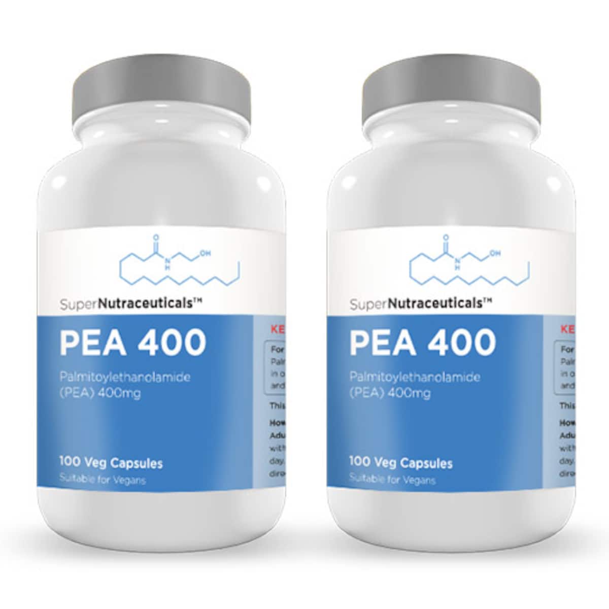 PEA 400mg Capsules 200 (Palmitoylethanolamide) Micronised