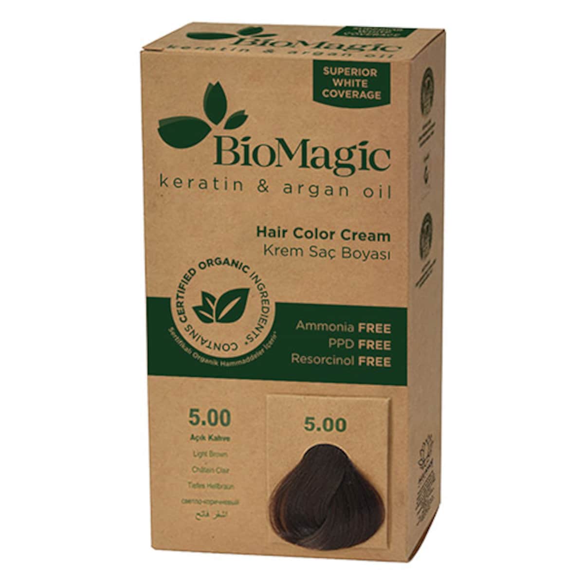 Bio Magic Hair Colour Cream Light Brown 5.00