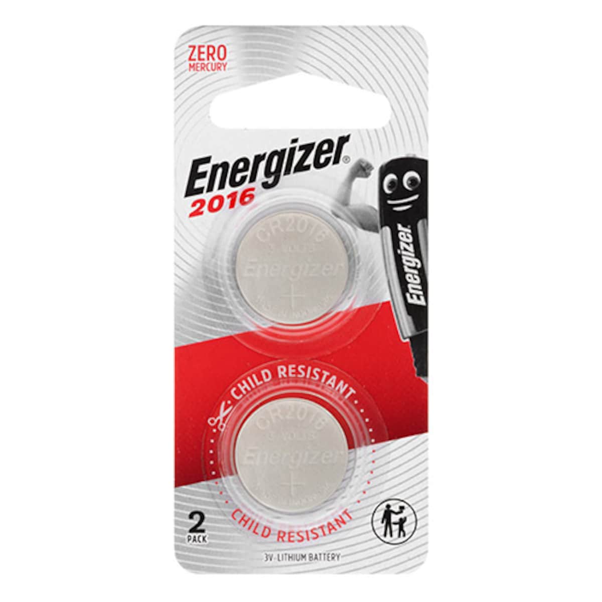 Energizer Lithium Battery Cr2016 2 Pack