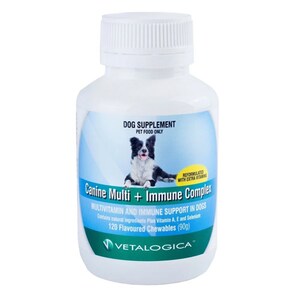 Vetalogica Canine Multi + Immune Complex 120 Chewable Tablets