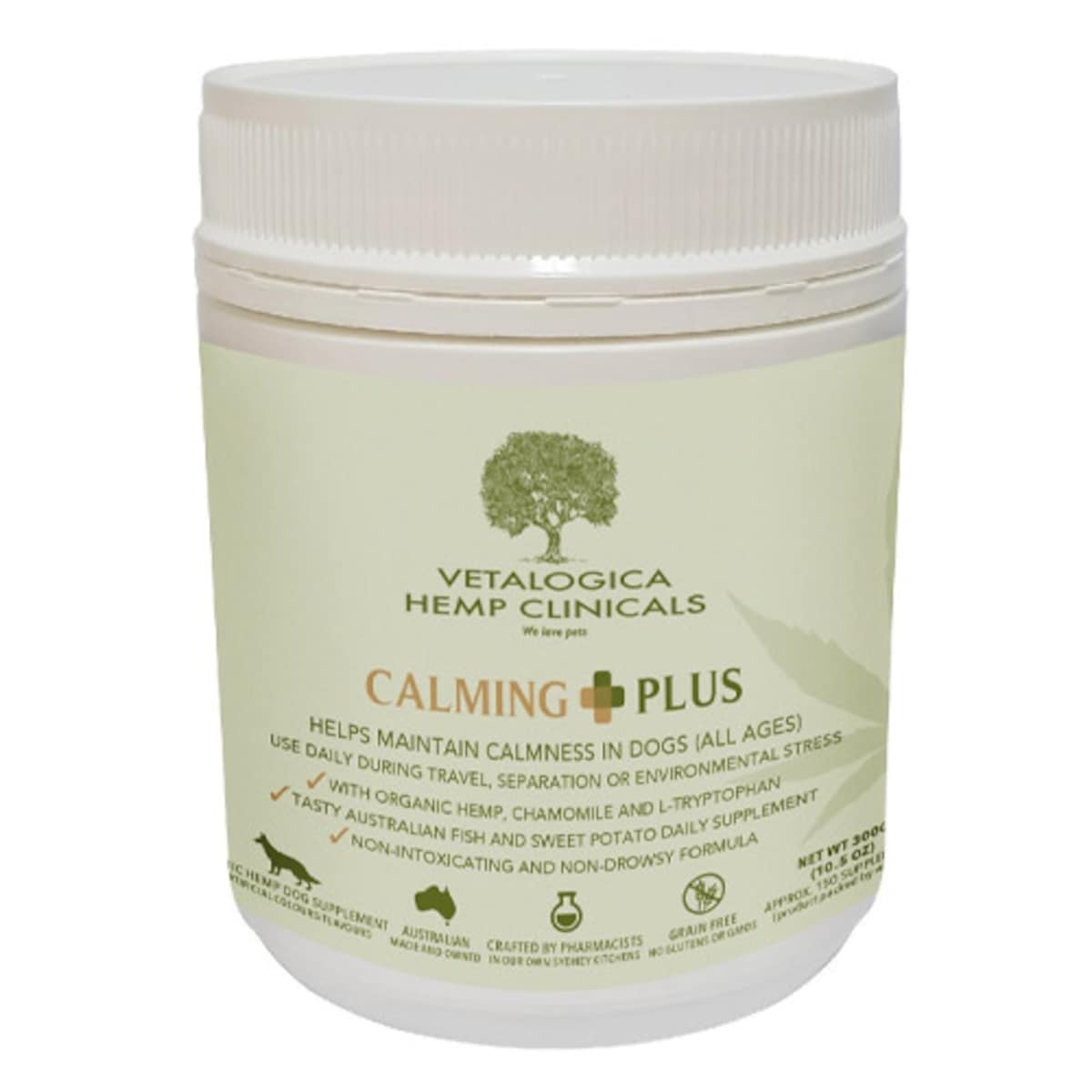 Vetalogica Hemp Clinicals Calming Plus Dog Supplement 300g