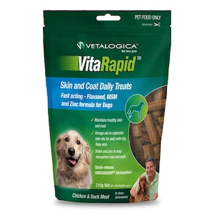 Vetalogica VitaRapid Skin & Coat Daily Treats for Dogs 210g