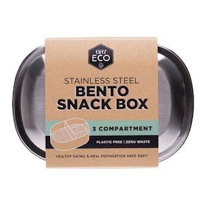 Ever Eco Bento Box Stainless Steel Three Compartment