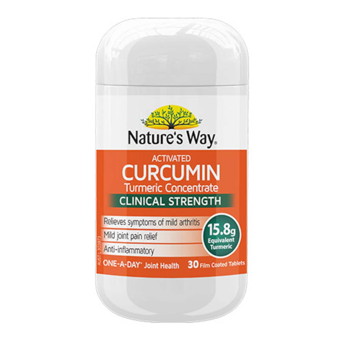 Natures Way Activated Curcumin Clinical Strength 30 Tablets | Healthylife Australia