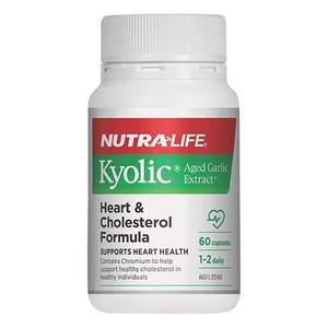 Nutra-Life Kyolic Aged Garlic Extract Heart & Cholesterol 60 Capsules