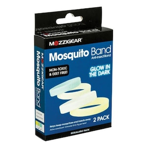Mozzigear Glow in the Dark Mosquito Bands 2 Pack