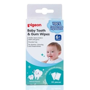 Pigeon Baby Tooth & Gum Wipes Natural 20 Pack
