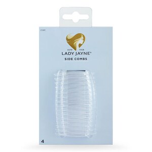 Lady Jayne Side Comb Crystal 4 Pack